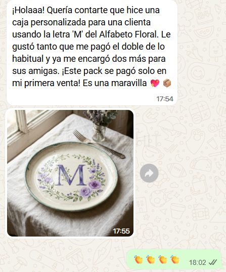 Conversación real de cliente satisfecha